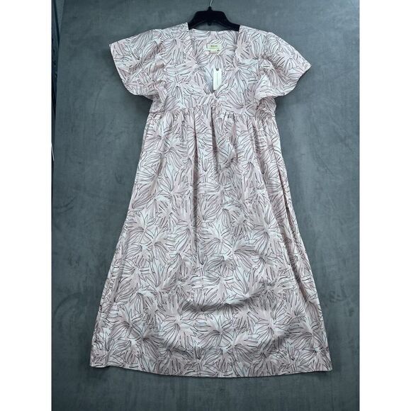 Anthropologie Maeve Printed Flutter Sleeve Dress Size Xsmall - Picture 3 of 15